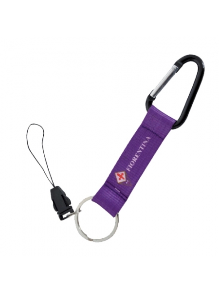 Portachiavi con moschettone ACF FIORENTINA